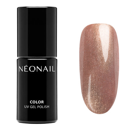 gelpolish in de kleur 'Frozen Flame - Metallic' van het merk NEONAIL - gouden metallic tint
