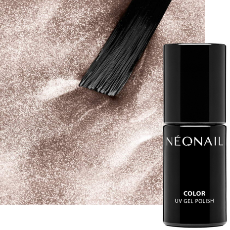 gelpolish in de kleur 'Snowlit Gold" van het merk NEONAIL -  Rose gouden tint met flash effect