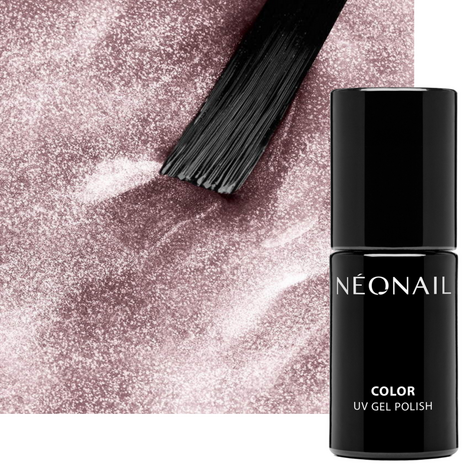 gelpolish in de kleur 'Blushing Frost' van het merk NEONAIL - roze glitter tint