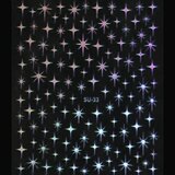 New Year stars 3pc stickers_