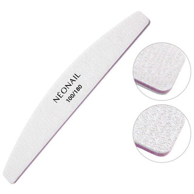 Nail File Grey Halfmoon 100/180