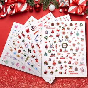 Christmas ornaments watersticker 5pc